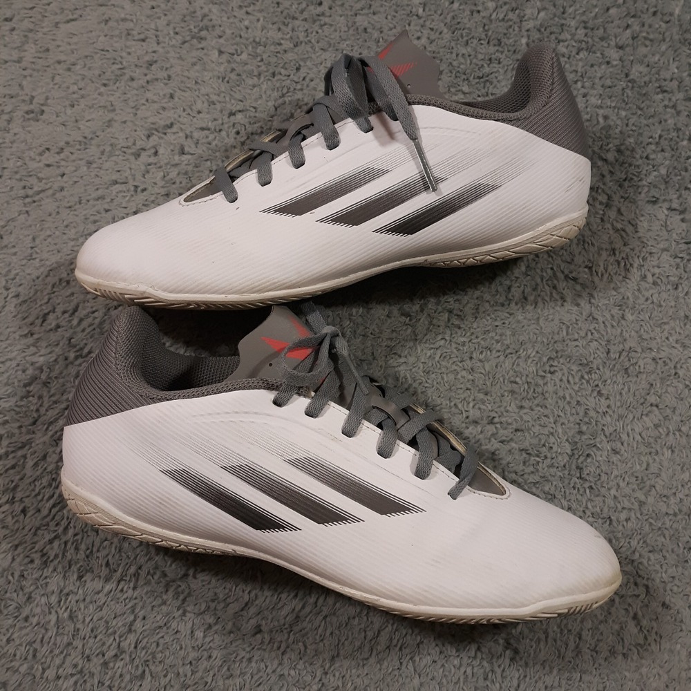 Adidas Speedflow4‎ Soccer Shoes Sneakers Mens Size 8 White Gray FY3345